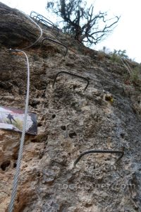 Bifurcación - Vía Ferrata Ventano del Diablo - Villalba de la Sierra - RocJumper