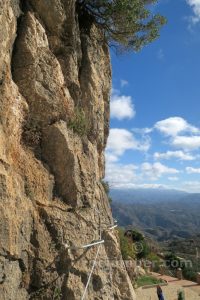 Tramo B Flanqueo - Vía Ferrata El Turrión - Comares - RocJumper