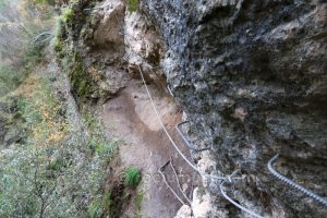 Flanqueos - Vía Ferrata Ventano del Diablo - Villalba de la Sierra - RocJumper