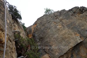 Tramo 2 Baja-sube - Vía Ferrata La Lámpara - Titaguas - RocJumper