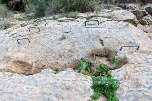 Flanqueo inicial - Vía Ferrata de la Porpuz - Alumbres - RocJumper