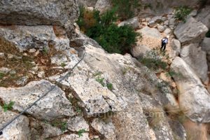 Flanqueo - Vía Ferrata del Ciervo - Casas Nuevas - RocJumper