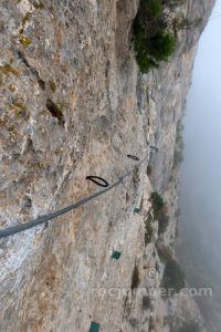 Flanqueo Fiesta de los Bíceps - Vía Ferrata Sierra del Lugar - Fortuna - RocJumper