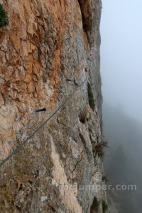 Flanqueo Fiesta de los Bíceps - Vía Ferrata Sierra del Lugar - Fortuna - RocJumper