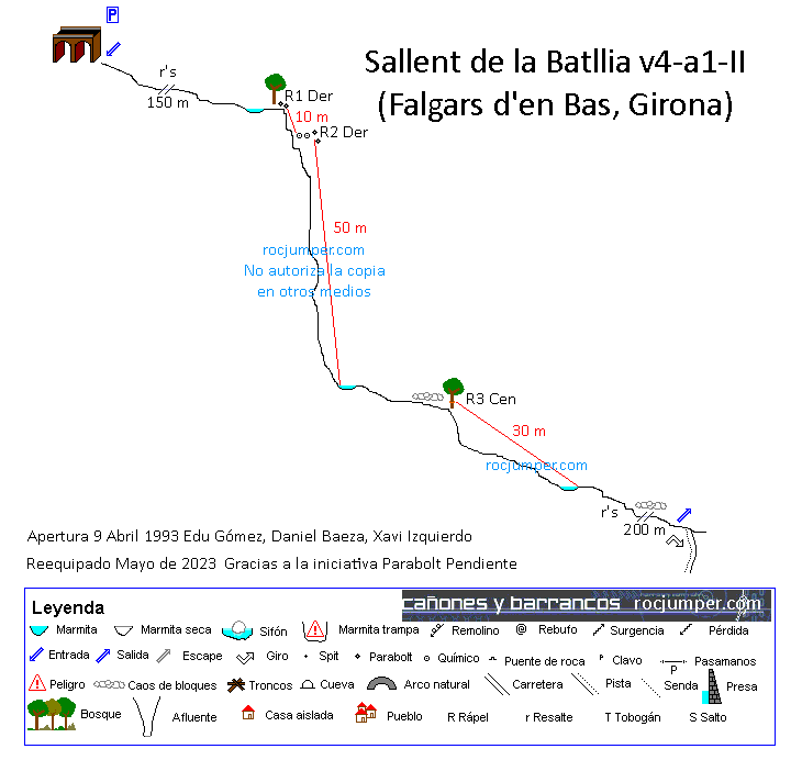 Croquis - Sallent de la Batllia - Falgars d'en Bas - RocJumper