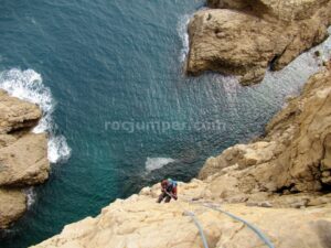 Rápel - Vía Intrépida Sirena - Punta Ventosa - L'Escala - RocJumper