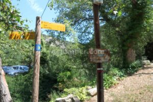 Palo indicador - Barranco Os Lucas - Orós Bajo - RocJumper