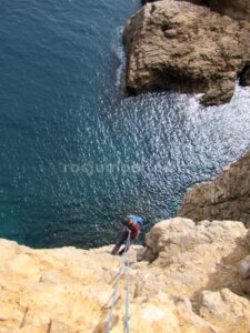 Rápel - Vía Intrépida Sirena - Punta Ventosa - L'Escala - RocJumper