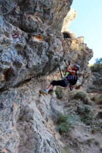 Flanqueo - Tramo Rojo - Vía Ferrata La Pasarela Espeja - Espeja de San Marcelino - RocJumper