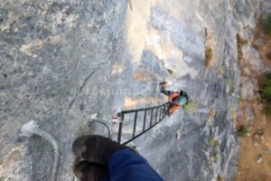 Escalera Pendulante - Vía Ferrata Cistierna - RocJumper