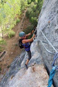 Flanqueo Desplome - Vía Ferrata Cistierna - RocJumper