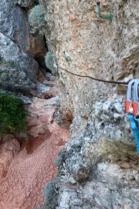 Flanqueo - Tramo Intermedio - Vía Ferrata La Pasarela Espeja - Espeja de San Marcelino - RocJumper