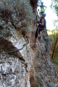 Flanqueo - Tramo Intermedio - Vía Ferrata La Pasarela Espeja - Espeja de San Marcelino - RocJumper