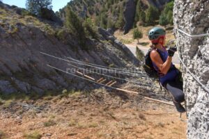 Flanqueos - Acceso 1 - Vía Ferrata Araúzo de Miel - RocJumper