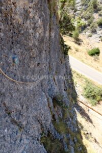 Flanqueo - Acceso 1 - Vía Ferrata Araúzo de Miel - RocJumper