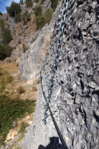 Péndulo - Acceso 1 - Vía Ferrata Araúzo de Miel - RocJumper