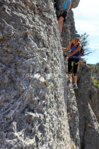 Péndulo - Acceso 1 - Vía Ferrata Araúzo de Miel - RocJumper