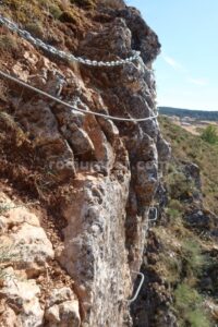 Flanqueo y diagonal - Ranero II Difícil - Vía Ferrata Huerta de Rey - RocJumper