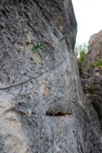 Flanqueo - Tramo Final - Vía Ferrata La Pasarela Espeja - Espeja de San Marcelino - RocJumper