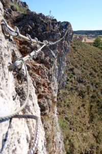 Flanqueo - Ranero II Medio - Vía Ferrata Huerta de Rey - RocJumper