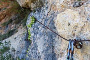 Flanqueo - Vía Ferrata Cueva de San Marcos - Nalda - RocJumper