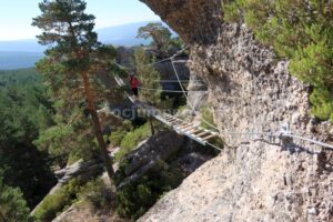 Puente colgante Aranda - Vía Ferrata Cuerda la Graja - Duruelo de la Sierra - RocJumper