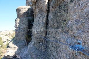 Flanqueo - Vía Ferrata Cuerda la Graja - Duruelo de la Sierra - RocJumper