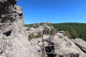 Flanqueo - Vía Ferrata Cuerda la Graja - Duruelo de la Sierra - RocJumper