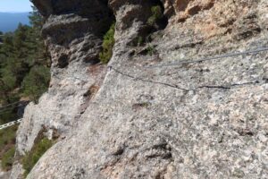 Flanqueo - Vía Ferrata Cuerda la Graja - Duruelo de la Sierra - RocJumper