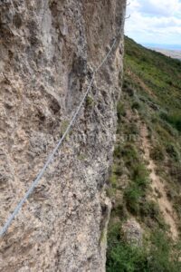 Flanqueos Desplome Tramo 2 - Vía Ferrata Miraveche-Silanes - RocJumper