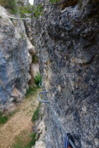 Flanqueo Descenso Tramo 1 - Vía Ferrata Miraveche-Silanes - RocJumper