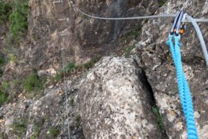 Puente mono 1 - Vía Ferrata Lombera - Arnedillo - RocJumper