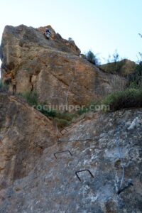 Tramo 2 Vertical y Desplome - Vía Ferrata Confinamiento (Ribafrecha, La Rioja)