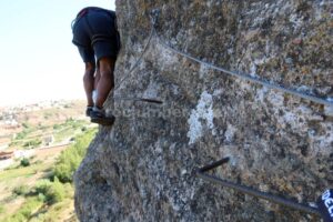 Flanqueo - Vía Ferrata Confinamiento (Ribafrecha, La Rioja)