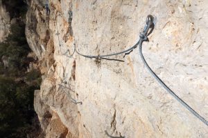 Mini Puente de Cadenas - Vía Ferrata Ivet La Rabiosa - Rojalons - RocJumper