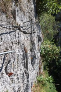 Flanqueo - Vía Ferrata Vidosa - Vidosa Multiaventura - Ponga - RocJumper 