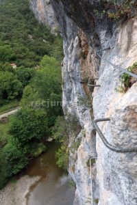 Flanqueo - Vía Ferrata El Milar - La Hermida - RocJumper