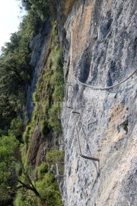 Flanqueo - Vía Ferrata El Risco - Matienzo - RocJumper