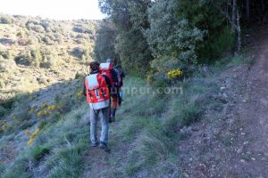 Bajada al lecho - Barranc de Moró - La Pobla de Segur - RocJumper