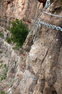 Tramo 1 Flanqueo - Vía Ferrata Sants de la Pedra - La Vall d'Uixó - RocJumper