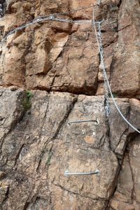 Tramo 3 Flanqueo - Vía Ferrata Sants de la Pedra - La Vall d'Uixó - RocJumper