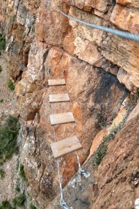 Tramo 3 Puente de Tablones - Vía Ferrata Sants de la Pedra - La Vall d'Uixó - RocJumper