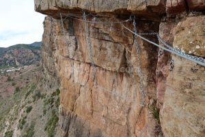 Tramo 4 El paso del Pajarito - Vía Ferrata Sants de la Pedra - La Vall d'Uixó - RocJumper
