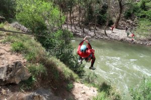 Tirolina vuelta - Barranc de l'Infern - La Pobla de Segur - RocJumper