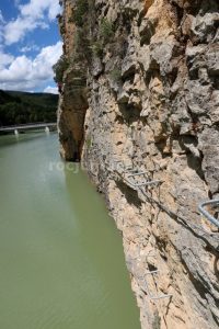 Flanqueo - Vía Ferrata Paret de les Arcades - Llimiana - RocJumper