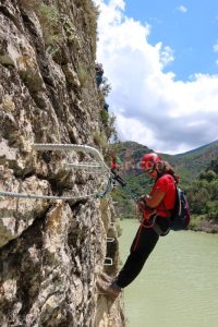Subida y Flanqueo - Vía Ferrata Paret de les Arcades - Llimiana - RocJumper