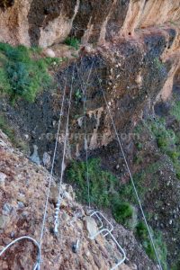 Tramo 1 Puente Tibetano - Vía Ferrata Roca Foradada - Llimiana - RocJumper