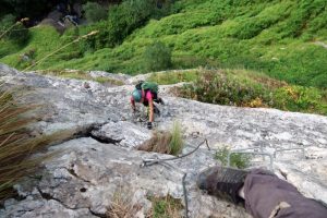 Desplome - Vía Ferrata La Concha - San Roque de Riomiera - RocJumper