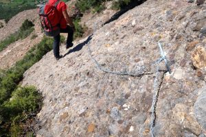 Descenso equipado - Vía Ferrata Roca Foradada - Llimiana - RocJumper