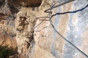 Flanqueo - Vía Ferrata Valderredible - Villaescusa de Ebro - RocJumper